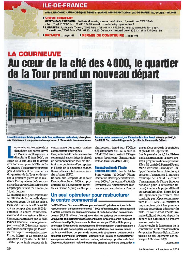 50. Le Moniteur - septembre 2005