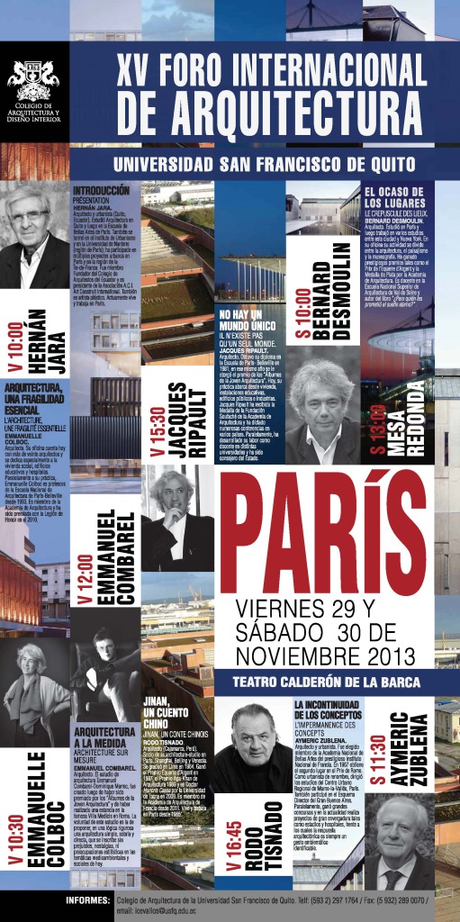 AficheForoXV Foro_PARIS35_versionescogida_web